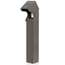1-Gang 24" Stainless Steel Power Pedestal Kit, Surface Mount Flush Hinged Top, Bronze
