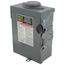 30A Fusible General Duty Safety Switch, 2 Pole, NEMA 3R Enclosure w/ Bolt on Hub Provision and Neutral (240VAC)