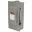 100A Fusible General Duty Safety Switch, 2 Pole, NEMA 3R Enclosure w/ Bolt on Hub Provision and Neutral (240VAC)