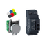 Harmony Wireless Push Button & Config. Receiver + 10 Colored Caps, Metal (24-240 VAC/DC)
