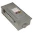 100A Fusible General Duty Safety Switch, 3 Pole, NEMA 3R Enclosure w/ Bolt on Hub Provision and Neutral (240VAC)