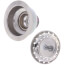 Dayton 3-1/2" Stainless Steel Drain with Removable Basket Strainer and Rubber Stopper, D361125