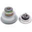 Dayton 3-1/2" Stainless Steel Drain with Removable Basket Strainer and Rubber Stopper, D361125