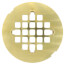 4-1/4" Polished Brass PVD Snap-In Shower Drain Strainer