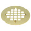 4-1/4" Polished Brass PVD Snap-In Shower Drain Strainer