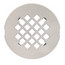4-1/4" White Snap-In Shower Drain Strainer