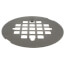 4-1/4" Satin Nickel Snap-In Shower Drain Strainer