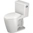 D-Neo PRO 1.28 GPF Rimless Elongated Toilet Bowl, Single Flush, ADA Compliant, w/ DuraShield, Right Lever Flush and Seat (White)