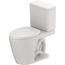 D-Neo PRO 1.28 GPF Rimless Elongated Two Piece Toilet Bowl, Single Flush, ADA Compliant, w/ DuraShield, Left Lever Flush and Seat (White)