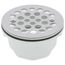 2" PVC Shower Stall Drains w/ Receptor Base Stainless Steel Strainer