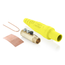 16 Series Taper Nose Cam-Type Female Plug, Contact & Insulator, Set Screws Pre-installed, 2/0, 4/0 AWG, 400A Max, Type 3R When Mated (Yellow)