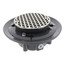 2" x 3" Brushed Nickel Heavy Duty Shower Drain w/ 5" Round Strainer