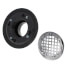 3" x 4" Chrome Plated Heavy Duty Shower Drain w/ 5" Round Strainer