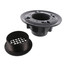 3" x 4" Oil Rubbed Bronze Heavy Duty Shower Drain w/ 5" Round Strainer