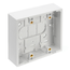 Surface-mount Back Box, Dual-Gang, 1.45" Box Depth (White)