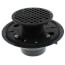 2" x 3" Oil Rubbed Bronze Shower Drain w/ 4-1/4" Round Strainer