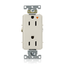 Decora Plus Isolated Ground Duplex Receptacle, Heavy-Duty Industrial, 15A 125V (Light Almond)