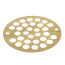 4" Polished Brass PVD Round Stamped Shower Drain Strainer