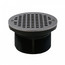 5" Round Chrome Plated Strainer w/ 3-1/2" PVC Spud
