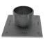 4" Square Chrome Plated Strainer w/ 2" Brass Spud