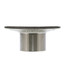 4" Square Brushed Nickel Strainer w/ 2" Brass Spud