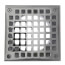 5" Square Chrome Plated Strainer w/ 3-1/2" Metal Spud