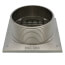 5" Square Brushed Nickel Strainer w/ 3-1/2" Metal Spud