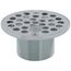 4-1/4" Round Stainless Steel Strainer w/ 2" Metal Spud