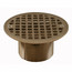 4-1/4" Round Brushed Nickel Strainer w/ 2" Metal Spud