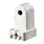 Slimline Base, Single Pin, Standard Fluorescent Lampholder, Pedestal, Slide-on, Stationary, (White)