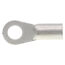 1/4" Bolt Hole Non-Insulated Large Brazed Seam Copper Ring Terminal, 8 AWG