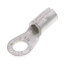 1/4" Bolt Hole Non-Insulated Large Brazed Seam Copper Ring Terminal, 8 AWG