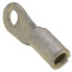#10 Bolt Hole Non-Insulated Large Brazed Seam Copper Ring Terminal, 8 AWG