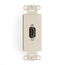 Decora Insert w/ HDMI Feedthrough Quickport, Connector, Single Gang (Ivory)