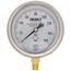 D82LFB, 1/4" NPT, 4" Dial, Industrial Pressure Gauge with Lower Mount (0-160 PSI)