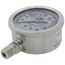 D83LFSS, 1/4" NPT, 2-1/2" Dial, Industrial Pressure Gauge with Lower Mount (0-100 PSI)