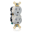 Duplex Receptacle Heavy Duty Split-Circuit 1 Outlet Controlled 20A 125V 2P 3W (Almond)
