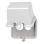 1-Gang Duplex Device Receptacle Wallplate, While-In-Use, Thermoplastic, Device Mount, Raintight, Horizontal Extra Deep Lid, GRAY