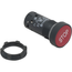 Harmony XB7 Monolithic Push Button, White Marked STOP, Spring Return, 1 NC - Red