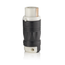 50A, 250V DC/600V AC, Non-NEMA, 3P, 4W (Black) & White Locking Connector, Grounding (Black/White)