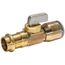 1/2" Female Press x 1/2" QUICK-GRIP Straight In-Line Stop & Isolation Valve, Lead Free (Rough Brass)