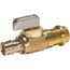 1/2" Expansion PEX x 1/2" Female Press Straight In-Line Stop & Isolation Valve, Lead Free (Rough Brass)