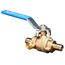 1/2" PEX Crimp Straight Full Port Brass Ball Valve w/ Drain (Lead Free)
