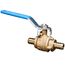 1/2" PEX Crimp Straight Full Port Brass Ball Valve (Lead Free)
