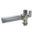1/2" Female Press x 3/8" OD Comp Straight Stop Valve w/ Water Hammer Arrester, Lead Free (Chrome Plated)