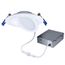 4" Round Aperture Adjustable Slim Downlight, 5 CCT Selectable - Matte White (12W)
