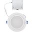 6" Round Aperture Adjustable Slim Downlight, 5 CCT Selectable - Matte White (15W)