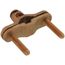 3/8"-1" Direct Burial Bronze Bare Ground Clamp, 10 Sol - 2 Str (Pack of 25)