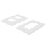 1-Gang Weatherproof Low Profile Recessed Inbox Horizontal Mount, for New Brick (Clear)