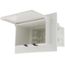 White Siding Box w/ Cover for New Brick Construction